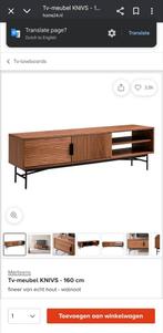 Walnut TV Tafel Televisiemeubels, Huis en Inrichting, Kasten | Televisiemeubels, Ophalen, 150 tot 200 cm, Zo goed als nieuw, Minder dan 100 cm