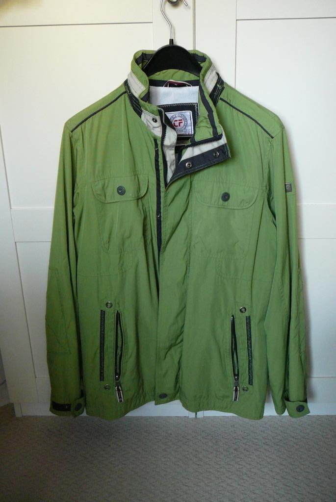 Jack, heren L  50/52  Groen  15 euro, Kleding | Heren, Jassen | Zomer, Gedragen, Maat 52/54 (L), Groen, Ophalen of Verzenden