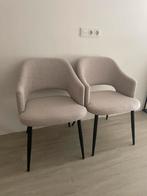 Eetkamerstoel Leonardo beige 2x, Ophalen, Twee, Overige kleuren, Zo goed als nieuw
