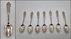 Suikerlepel + 7 biedermeier lepeltjes zilver, Antiek en Kunst, Ophalen of Verzenden