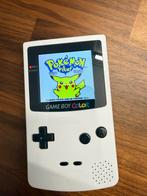 Gameboy Color - Witte Shell & Backlit Scherm, Spelcomputers en Games, Spelcomputers | Nintendo Game Boy, Ophalen of Verzenden