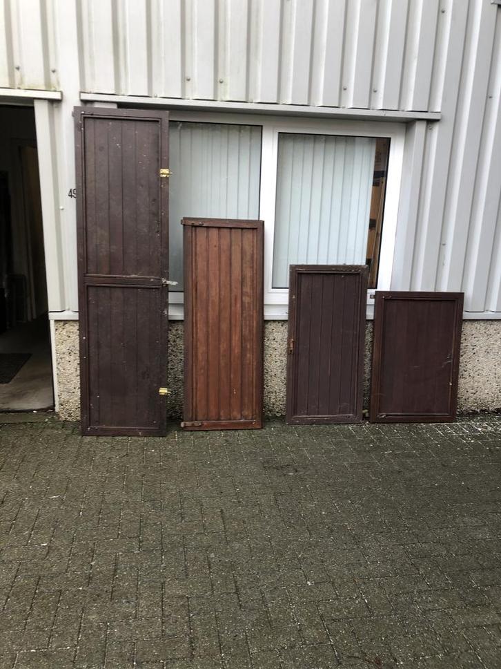 Prachtige meranti raamluiken, Doe-het-zelf en Verbouw, Deuren en Horren, Zo goed als nieuw, Overige typen, Hout