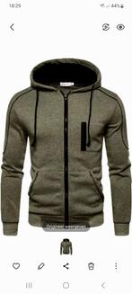 Groene Heren Hoodie met Rits. NIEUW MAAT L., Ophalen of Verzenden, Nieuw, Maat 52/54 (L), Groen