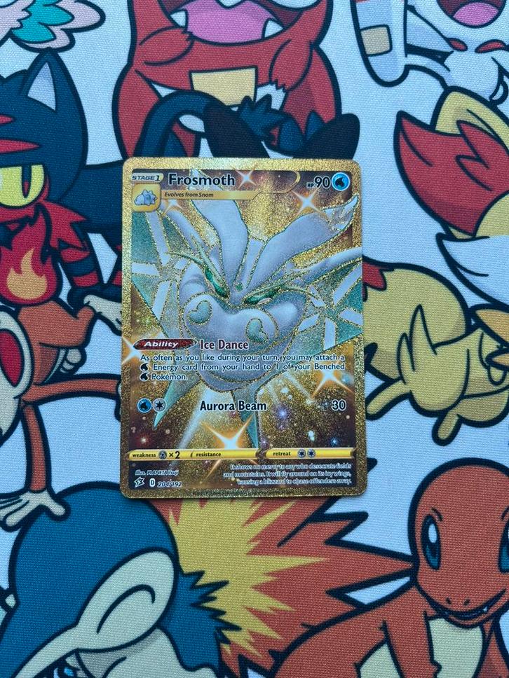 Frosmoth 204/192, Hobby en Vrije tijd, Verzamelkaartspellen | Pokémon, Zo goed als nieuw, Losse kaart, Foil, Verzenden