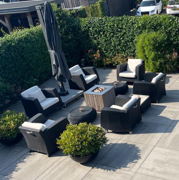 Apple Bee tuinset, Tuin en Terras, Tuinsets en Loungesets, Zo goed als nieuw, 2 zitplaatsen, Ophalen
