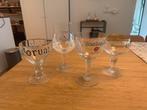Set of 4 belgian beer glasses, Verzamelen, Ophalen, Bierglas