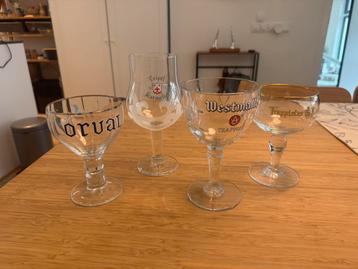 Set of 4 belgian beer glasses beschikbaar voor biedingen