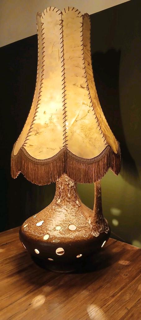Vintige Jaren '70 keramische Fat Lava vloerlamp, Huis en Inrichting, Lampen | Tafellampen, Zo goed als nieuw, 75 cm of meer, Overige materialen