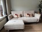 3 zits bank met hocker, Ophalen, Driepersoons, 75 tot 100 cm, Zo goed als nieuw