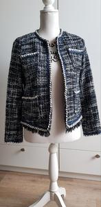 Korte tweed blazer, Jasje, Blauw, Ophalen of Verzenden, C&S Paris