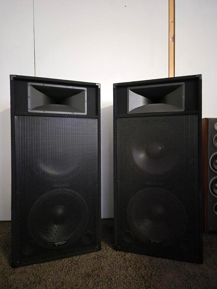 Skytec SM215 PA Luidsprekers, Audio, Tv en Foto, Luidsprekers, Front, Rear of Stereo speakers, 120 watt of meer, Overige merken