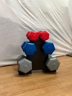 Dumbbell set met rek, Ophalen of Verzenden, Gebruikt, Armen, Dumbbell