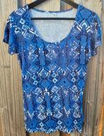 Shirt - maat S - blauw / wit - NIEUW, Blauw, Nieuw, Ophalen of Verzenden, Korte mouw