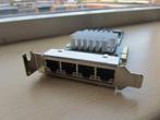 Intel PRO/1000 PT Quad-Ports RJ-45 1Gbps 10Base-T/100Base-TX, Computers en Software, Ophalen of Verzenden, Zo goed als nieuw, Intern