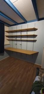 Complete set muurrails met schappen en werkblad, Ophalen, Gebruikt