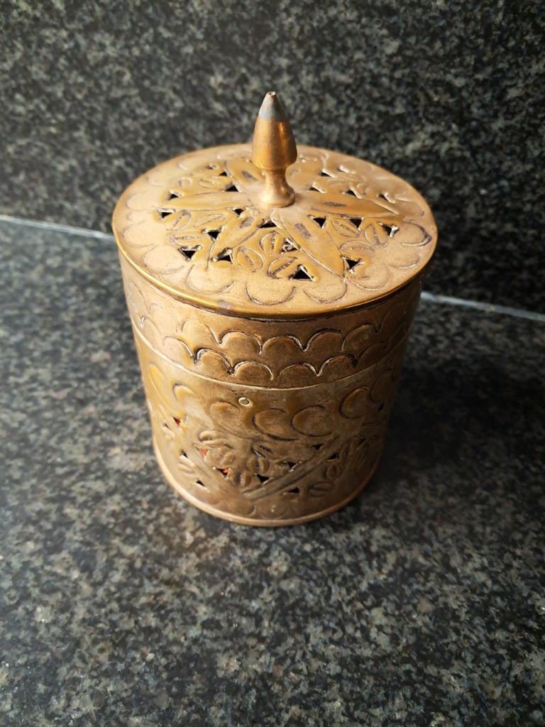 potpourrihouder vintage messing, Ophalen of Verzenden