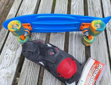 Penny skateboard - blauw + beschermset beschikbaar voor biedingen