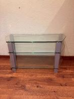 Glazen tv-meubel - tijdloos, Ophalen, Gebruikt, 100 tot 150 cm, Glas