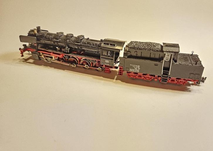 N-spoor Fleischmann Piccolo 7175 Stoomlok + tender, Hobby en Vrije tijd, Modeltreinen | N-Spoor, Zo goed als nieuw, Locomotief