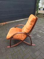Vintage fauteuil WK Wohnen jaren 70, Huis en Inrichting, Fauteuils, Hout, Gebruikt, Minder dan 75 cm, Vintage