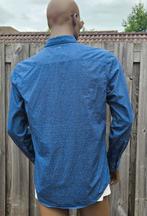 PME Legend katoenen overhemd (M) Gewassen en gestreken, Blauw, Ophalen of Verzenden, Zo goed als nieuw, Halswijdte 41/42 (L)
