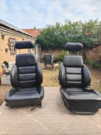 G.m.(usa) oldtimer bucket seats (autostoelen) met zwart leer, Auto-onderdelen, Interieur en Bekleding, Ophalen of Verzenden