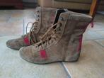 Esprit suede veterboots maat 38, Beige, Lage of Enkellaarzen, Ophalen of Verzenden, Gedragen
