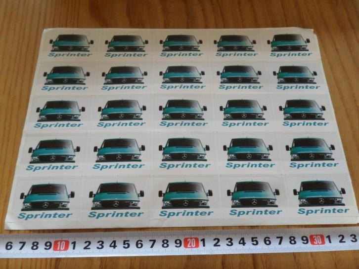 sticker Set  Mercedes Benz  Sprinter, Verzamelen, Stickers, Zo goed als nieuw, Bedrijf of Vereniging, Ophalen
