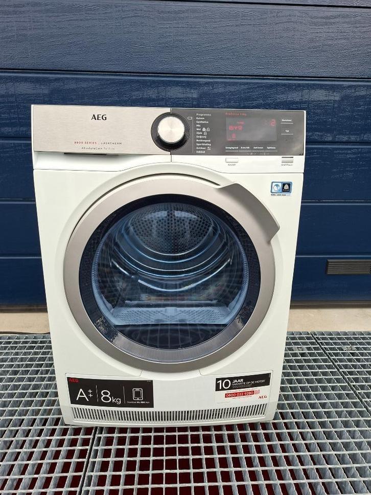 AEG 8Kg Warmtepomp Droger Refurbished Bezorging Garantie, Witgoed en Apparatuur, Wasdrogers, Refurbished, Condens, Voorlader, 8 tot 10 kg