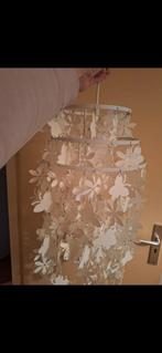 Witte bloemen hanglamp, Huis en Inrichting, Lampen | Hanglampen, 50 tot 75 cm, Ophalen of Verzenden, Zo goed als nieuw, Modern