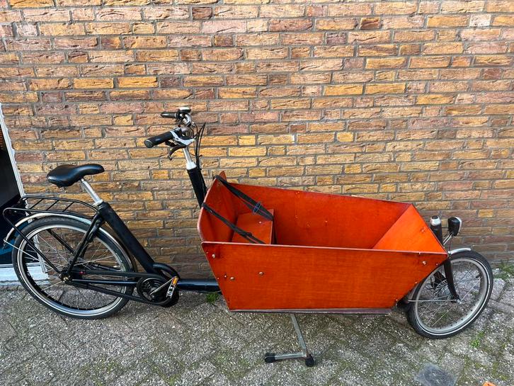 Bakfiets NL elektrisch bafang middenmotor, Fietsen en Brommers, Fietsen | Bakfietsen, Zo goed als nieuw, 4 kinderen of meer, Elektrisch