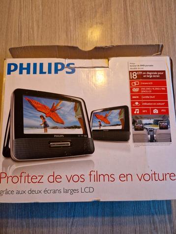 Philips Draagbare DVD Speler Auto - Dubbel Scherm + DVD's beschikbaar voor biedingen