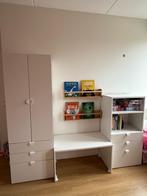 Witte Kledingkast + kast + bankje/tafel | IKEA, Kinderen en Baby's, Kinderkamer | Commodes en Kasten, Ophalen, 50 tot 70 cm, Nieuw