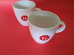 2 Douwe Egberts (DE) Koffiekopjes, Ophalen, Gebruikt, Effen, Kop(pen) en/of Schotel(s)