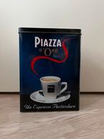 Vintage Koffieblik Piazza D'Oro - Un Espresso Particolare, Ophalen of Verzenden, Gebruikt, Metaal, Minder dan 50 cm