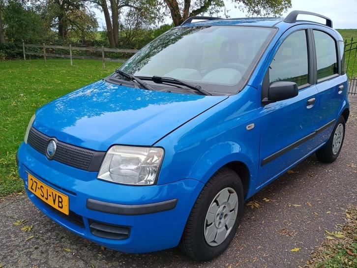 Zeer nette Fiat Panda 1.1i van 2006 Blauw nieuwe APK NAP, Auto's, Fiat, Particulier, Panda, Airbags, Dakrails, Radio, Startonderbreker