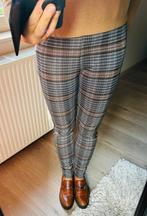Blauw-camel geruite broek NIEUW, Kleding | Dames, Broeken en Pantalons, Maat 38/40 (M), Bruin, Nieuw, Ophalen of Verzenden