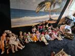 Partij oude poppen met accessoires, Verzamelen, Poppen, Ophalen, Gebruikt, Pop