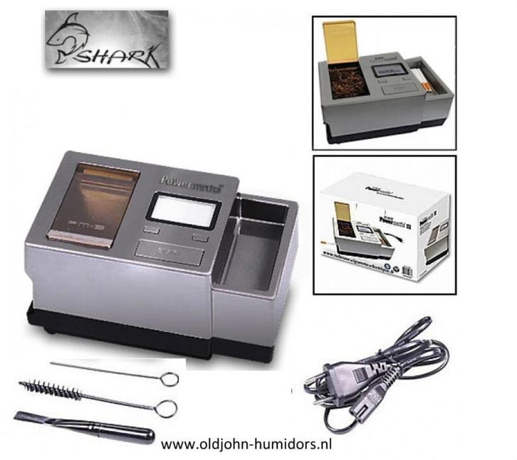 SHARK HULZENSTOPPER ELEKTRISCH - INJECTOR POWERMATIC 3  shs7, Verzamelen, Rookartikelen, Aanstekers en Luciferdoosjes, Nieuw, Tabaksdoos of Verpakking