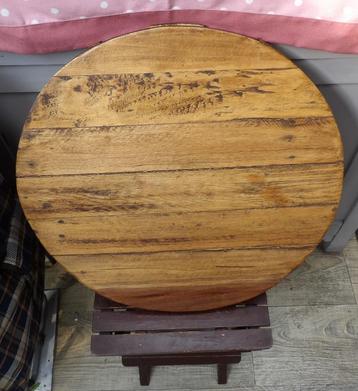 houten dienblad/ serveerblad / rond plateau beschikbaar voor biedingen
