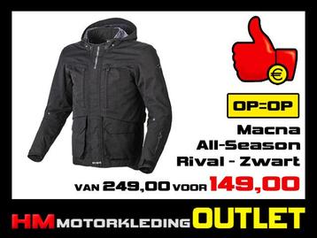 !! Textiel motorjas Macna Rival All-Season Zwart !! beschikbaar voor biedingen