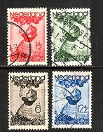 287 nvph 279-282 kinderzegels 1935 gebruikt zie scan., Ophalen of Verzenden, T/m 1940, Gestempeld
