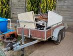 Tandemasser gevuld met oud ijzer. Bieden maar., Auto diversen, Aanhangwagen-onderdelen, Ophalen, Gebruikt