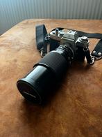 Nikkormat EL met lens 210mm, Audio, Tv en Foto, Fotocamera's Analoog, Ophalen of Verzenden, Gebruikt, Spiegelreflex, Overige Merken