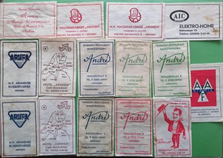 Arnhem gesorteerd op A 815, Verzamelen, Suikerzakjes, Verzenden