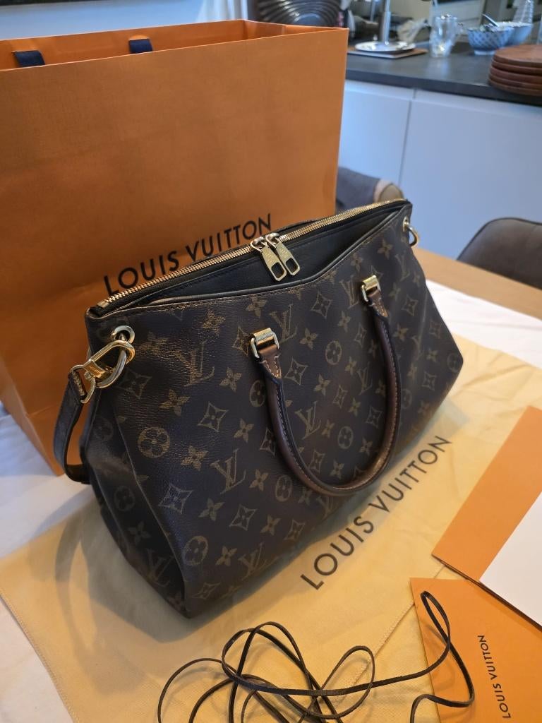 Louis Vuitton Pallas Monogram Noir tas, Ophalen, Gebruikt, Bruin, Handtas