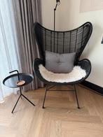 HKliving (HK living) Egg chair - KOOPJE -, Huis en Inrichting, Fauteuils, Ophalen, Minder dan 75 cm, Riet of Rotan, Zo goed als nieuw