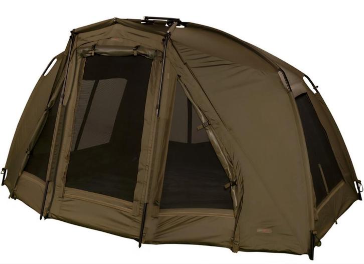 Trakker Tempest 100t brolly met winter skin, Watersport en Boten, Hengelsport | Karpervissen, Zo goed als nieuw, Overige typen