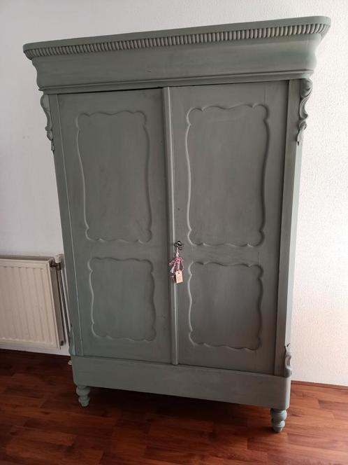 Biedermeier meidenkast antieke linnenkast demontabel, Antiek en Kunst, Antiek | Meubels | Kasten, Ophalen