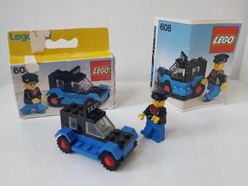 Vintage Lego: Taxi, nr 608 - compleet, uit 1979 incl doosje beschikbaar voor biedingen